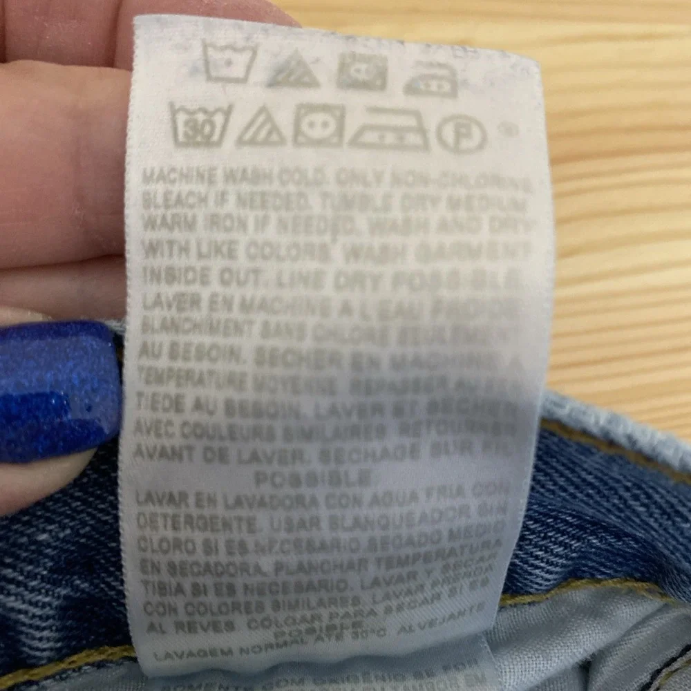 Levi's 505 Jeans Men 42x30 Blue Denim Med Wash Straight Fit 100% Cotton Casual